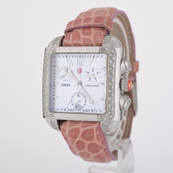 Michele Urban Diamond Bezel 33mm Women\'s Watch W/ Case & Strap main image 4